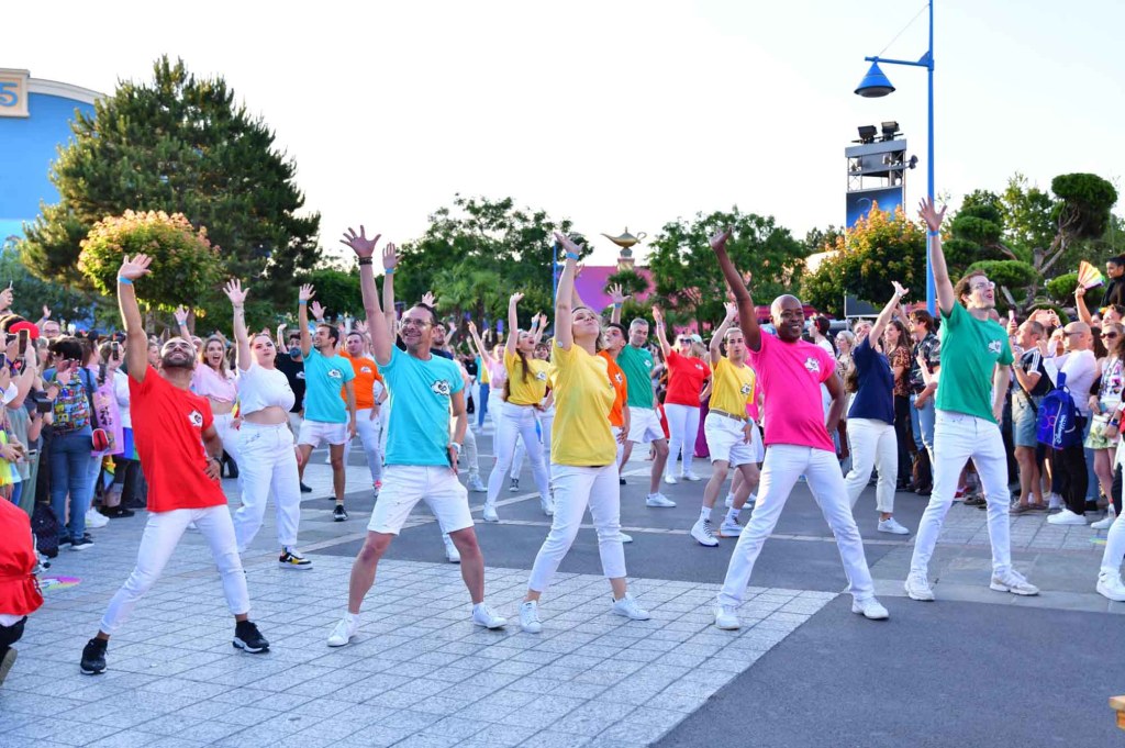 Disneyland Paris Cast Members during Disney’s Colorful Pride Parade, Walt Disney Studios Park. 